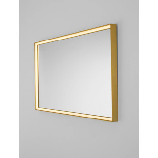 LUCES AMBOR 9006019/20 - złote lustro łazienkowe LED 4000K IP44 z włącznikiem