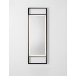 LUCES DOUL 9006023 czarne lustro LED 4000K IP44 z włącznikiem 120x40