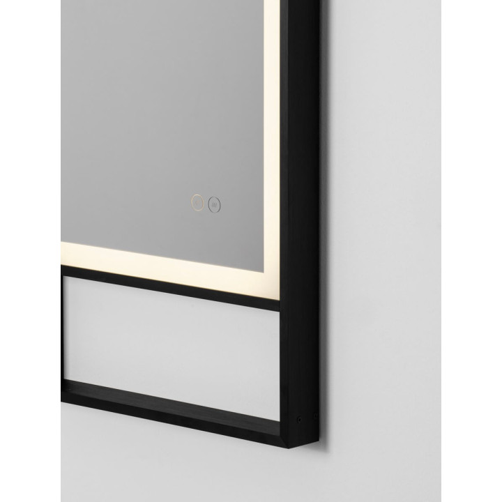 NL DOUL 9006023 black IP44 LED mirror 4000K touch switch 120x40cm