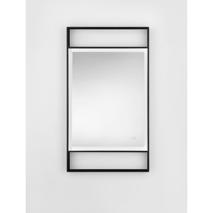 NL DOUL 9006024 black IP44 LED mirror 4000K touch switch 106x60cm