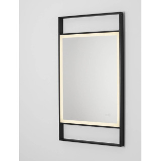 LUCES DOUL 9006024 czarne lustro LED 4000K IP44 z włącznikiem 106x60