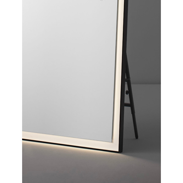 LUCES ADON 9006018 czarne lustro łazienkowe LED 150x75cm 4000K IP44