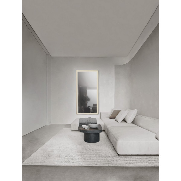 LUCES ADON 9006018 czarne lustro łazienkowe LED 150x75cm 4000K IP44