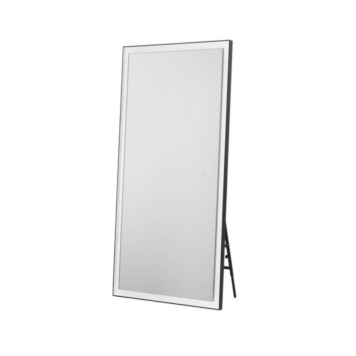 LUCES ADON 9006018 czarne lustro łazienkowe LED 150x75cm 4000K IP44