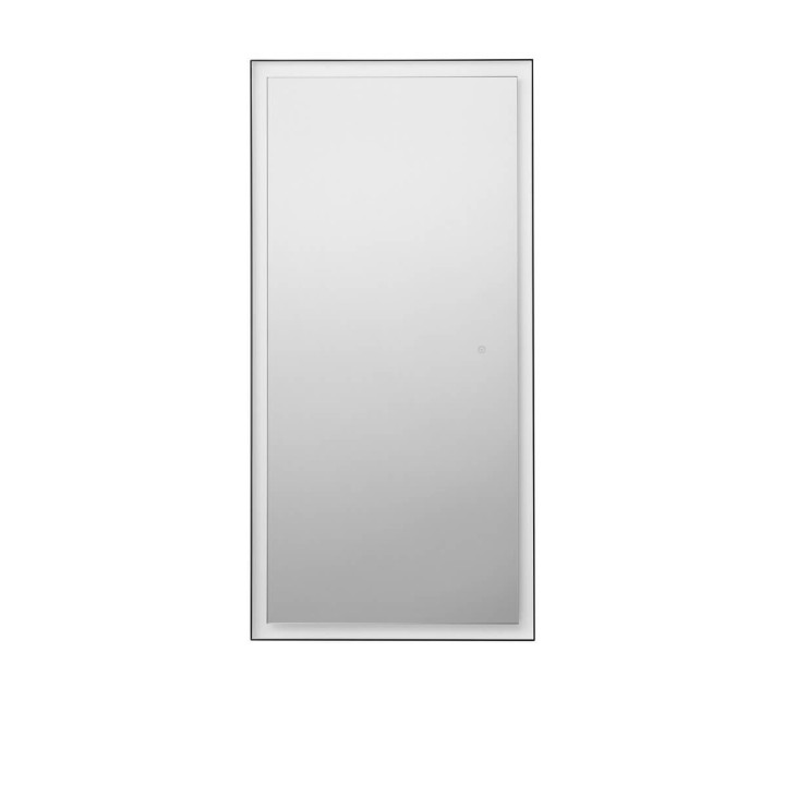 LUCES ADON 9006018 czarne lustro łazienkowe LED 150x75cm 4000K IP44