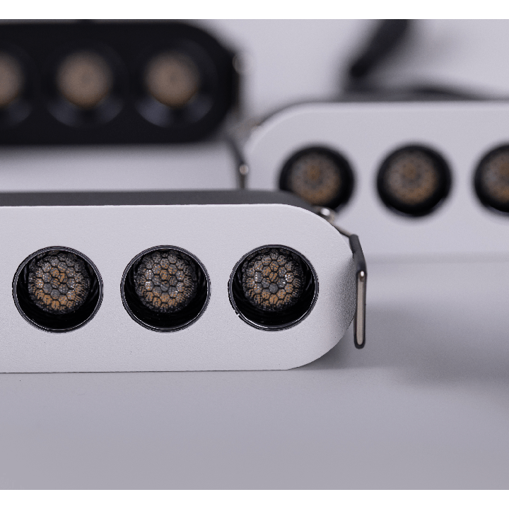 LOONARI MALTI white, black LED recessed lamp with diodes, 4 sizes