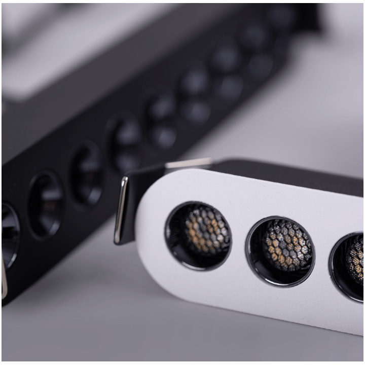 LOONARI MALTI white, black LED recessed lamp with diodes, 4 sizes