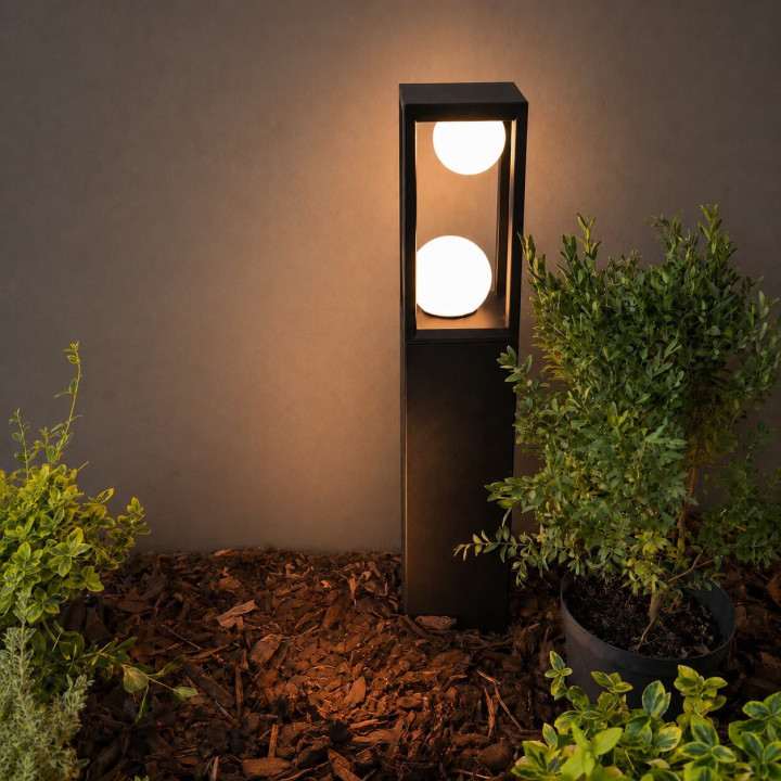 LOONARI EVIA 407085 lampa ogrodowa 2x6W 3000K taras, ścieżki, podjazdy