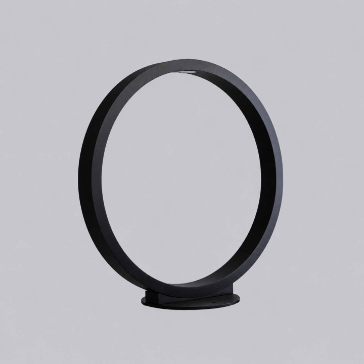 LOONARI AURA LED black garden ring light 5W 44cm, 70cm IP65