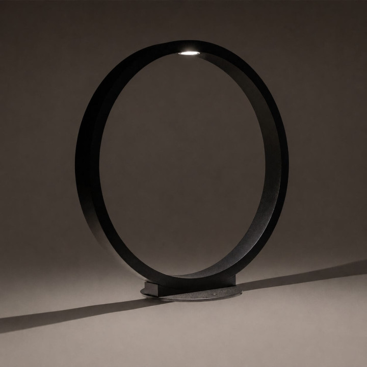 LOONARI AURA LED black garden ring light 5W 44cm, 70cm IP65