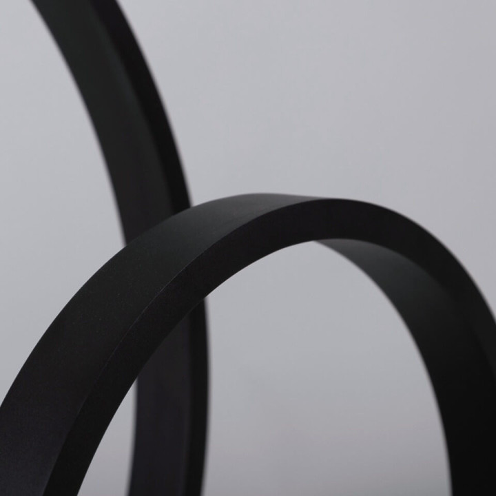 LOONARI AURA LED black garden ring light 5W 44cm, 70cm IP65