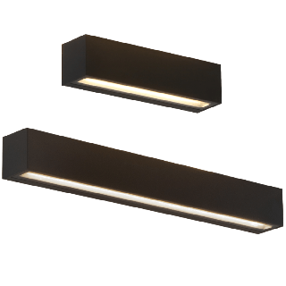 LOONARI MOLI kinkiet zewnętrzny LED IP65, 3000K, grafitowy, 25cm/50cm