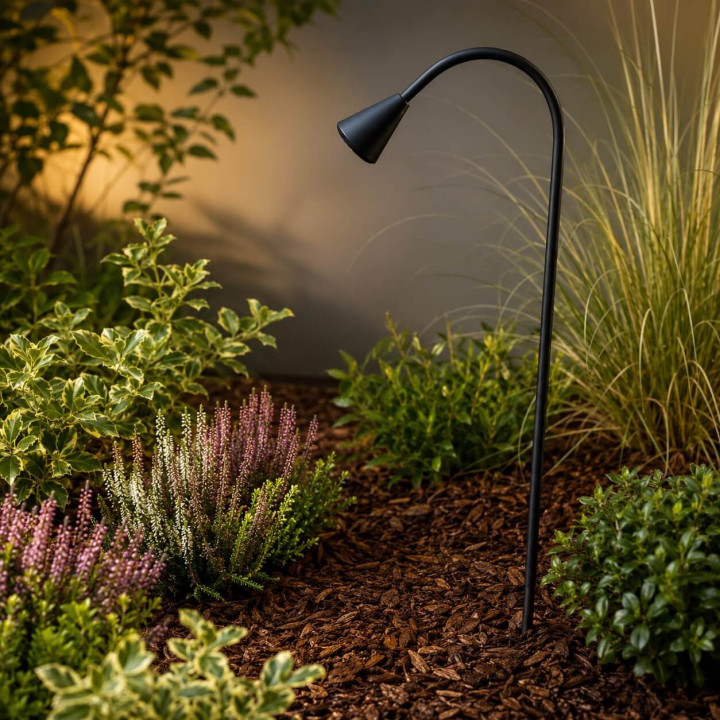 LOONARI PALMI 407115 garden lamp 24V LED 5W black, recessed, IP65
