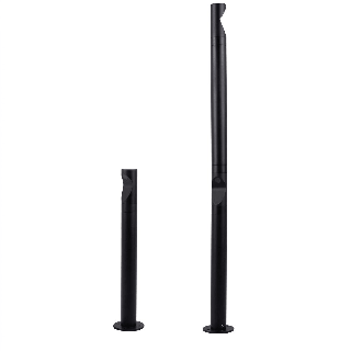LOONARI CIRA garden post LED 3000K black IP65 40cm, 84cm