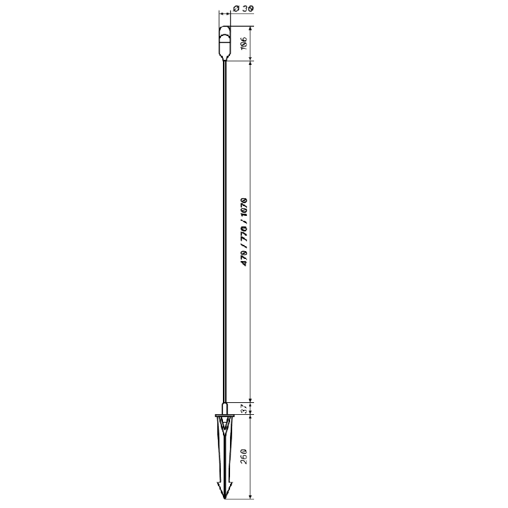 LOONARI TWINKLE lampa ogrodowa 24V LED IP65 47cm-107cm