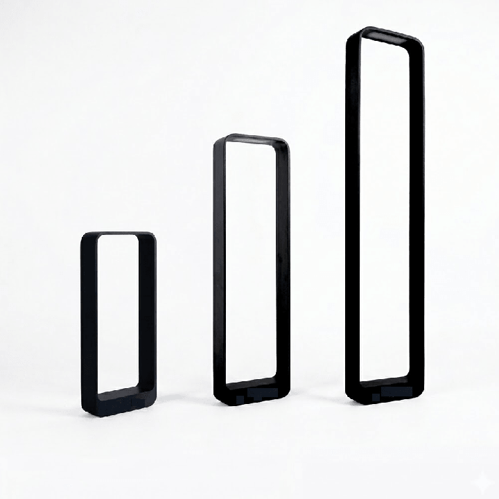 LOONARI OMBRA lampa ogrodowa LED IP65 czarna ramka 40, 60, 80cm