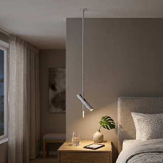 LOONARI NULA nowoczesna lampa wisząca LED 7W montaż podtynkowy