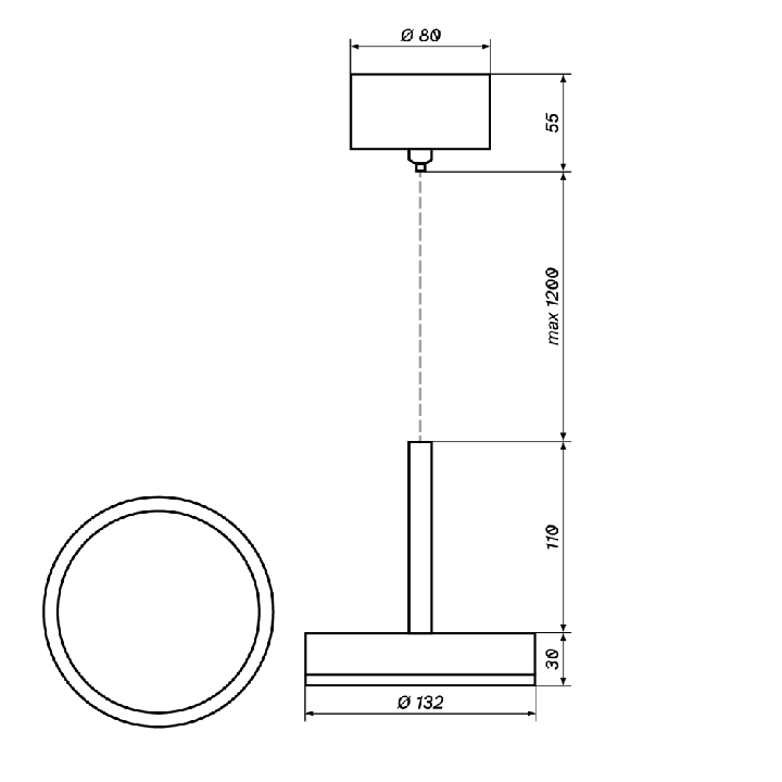LOONARI SELIA lampa wisząca LED 8W biały, czarny, złoty, nikiel
