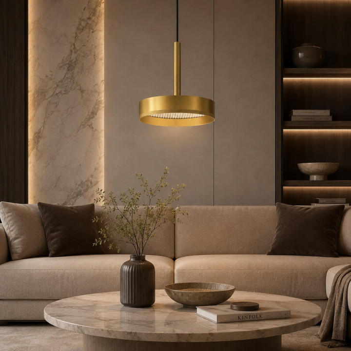 LOONARI SELIA lampa wisząca LED 8W biały, czarny, złoty, nikiel