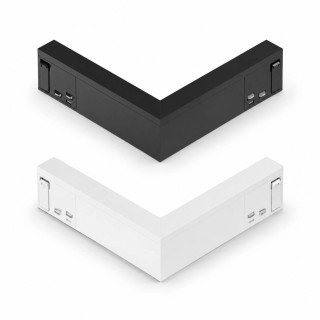 LOONARI SmartLINE łącznik elektryczny narożny 90&deg; biały, czarny