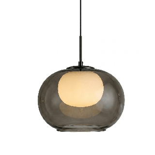 LOONARI TEANA lampa wisząca LED 3000K 8W-20W CRI90 dymiony klosz