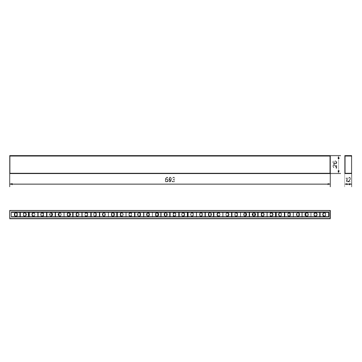 SmartLINE DOTS L 60cm lampa LED z diodami do szyny 48V czarna, biała
