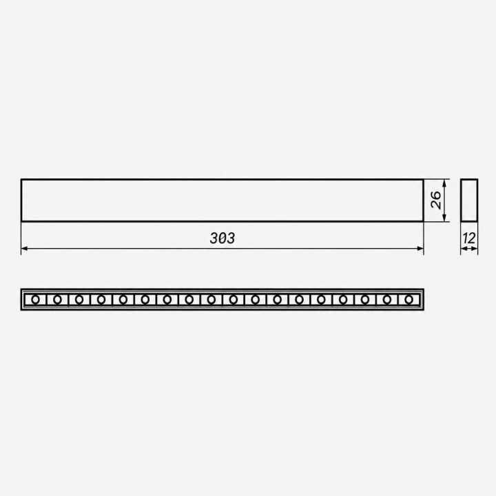 SmartLINE DOTS S 30cm lampa LED 10W z diodami wersja ON-OFF lub DALI