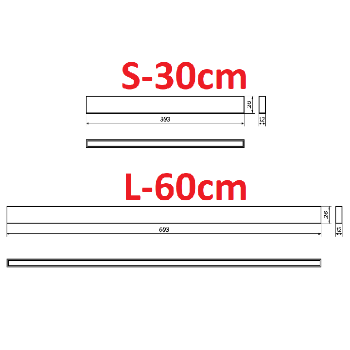 SmartLINE STRIPE 30cm, 60cm LED light line 2700K-4000K ZIGBEE 48V