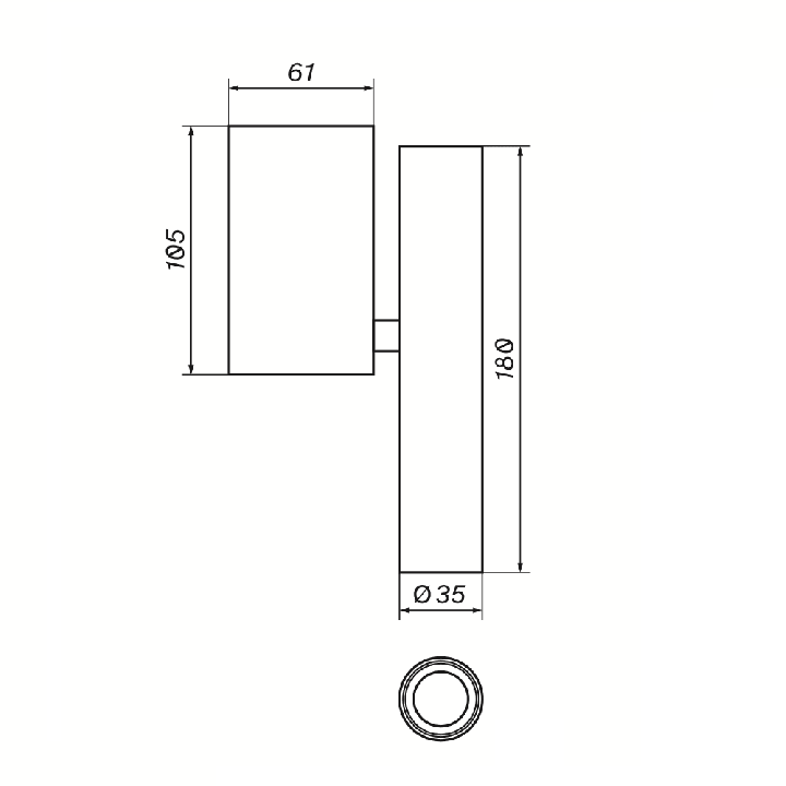 LOONARI NOMA SM adjustable LED surface-mounted spotlight 3000K, 4000K