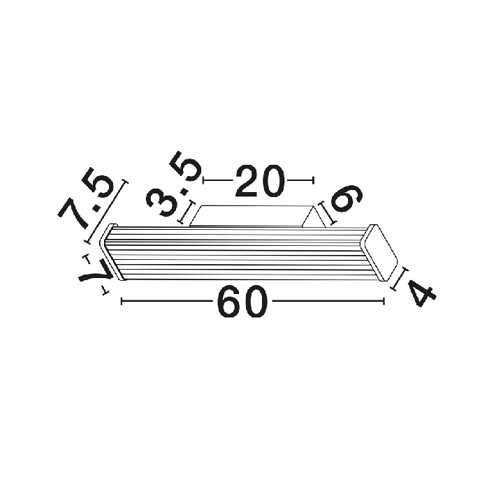 LUCES ALEGRANZA LE45773/4 LED wall lamp 17W above the mirror CCT IP44
