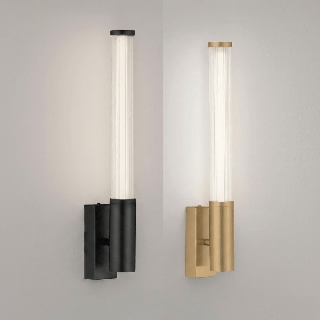 LUCES CASTELLON LE45973/4 LED wall lamp 8W 3000K IP44 black, gold