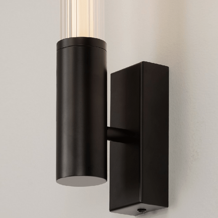 LUCES CASTELLON LE45973/4 LED wall lamp 8W 3000K IP44 black, gold