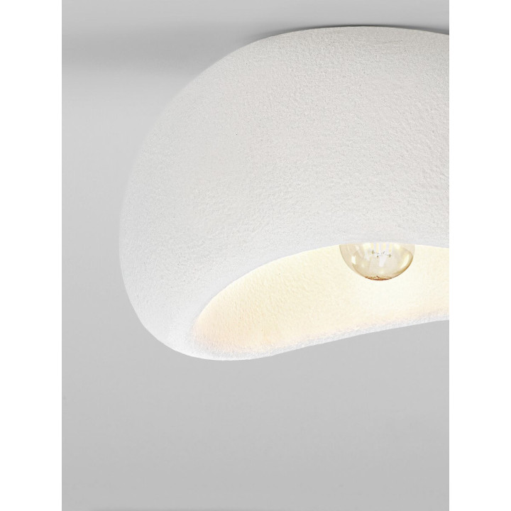 LUCES PALINZA ceiling lamp E27 2 widths 40/50 cm white, grey, brown