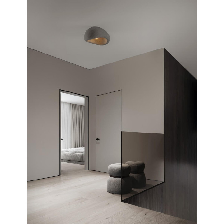 LUCES PALINZA ceiling lamp E27 2 widths 40/50 cm white, grey, brown