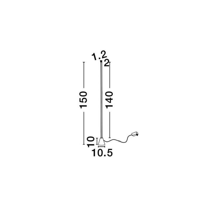 LUCES AZPEIT LE45909 floor lamp with touch sensor 2 colors