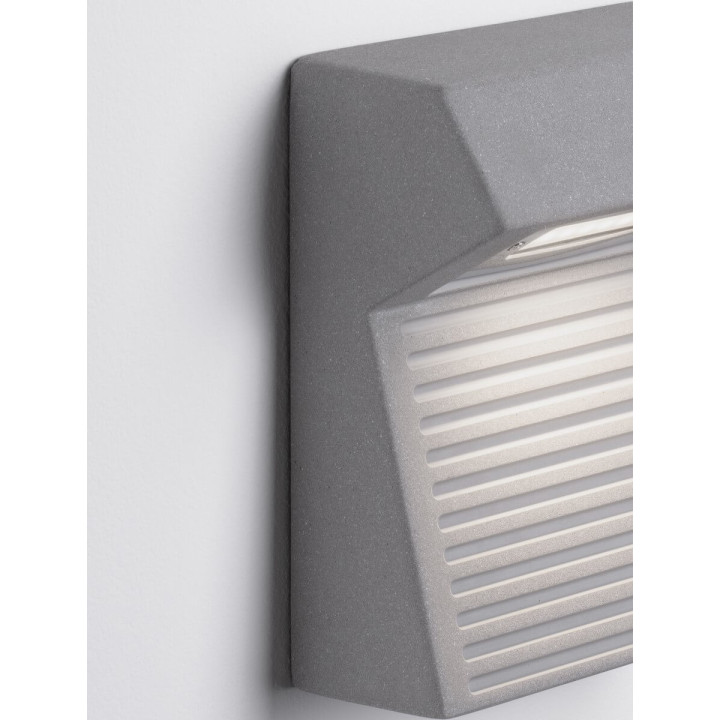 LUCES CARBALLO LE62208 kinkiet zewnętrzny LED 8W 3000K IP65 szary