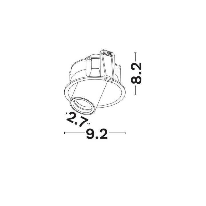LUCES CANGAS LE62196/7/8/9 recessed spotlight LED 5W white, black