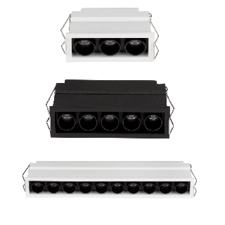 LUCES CARBAY LE62209 podtynkowa oprawa liniowa LED 3000K 3 rozmiary