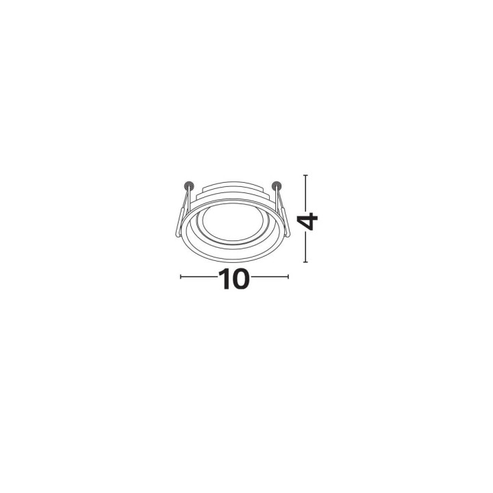 LUCES CASTIL LE62274/5 oprawa wpuszczana GU10 max. 10W biała, czarna