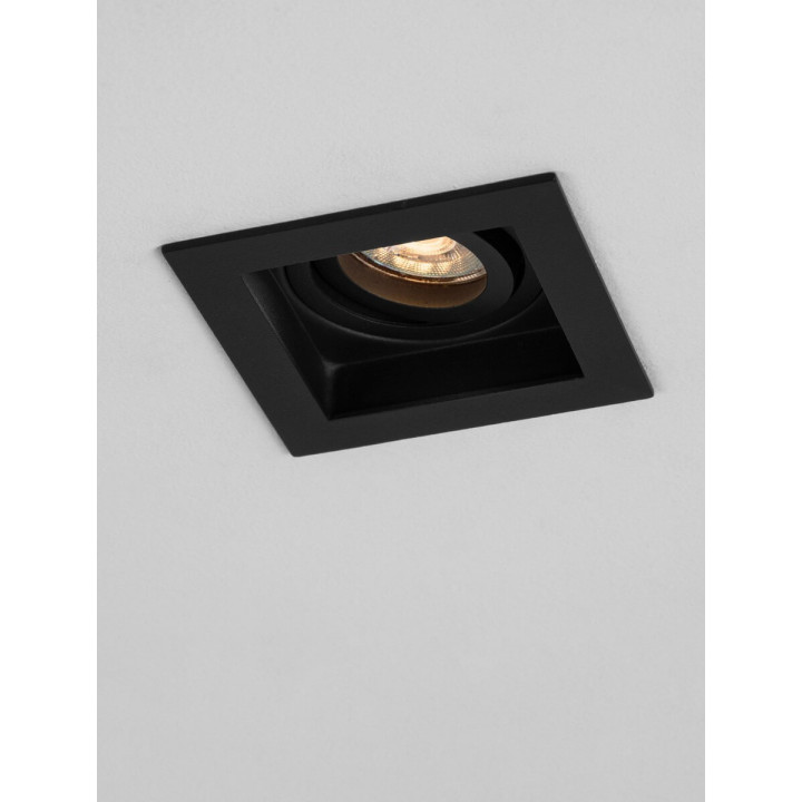 LUCES CASTIL LE62276/7 recessed GU10 lamp, white, black, square
