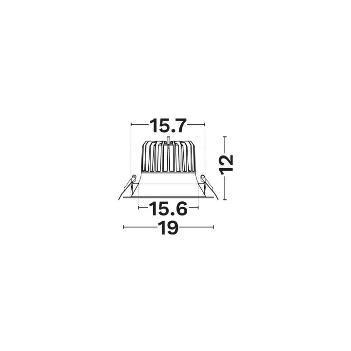 LUCES CHAUEN LE62293 oprawa wpust LED 30W z przełącznikiem CCT IP44