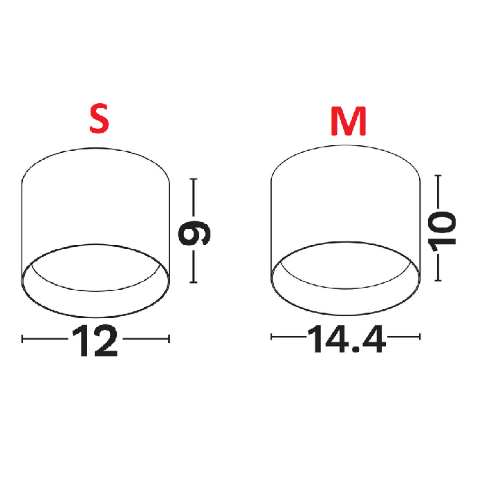 LUCES  CULLER LE62394/5/6/7 lampa natynkowa LED 14W, 20W 3000K