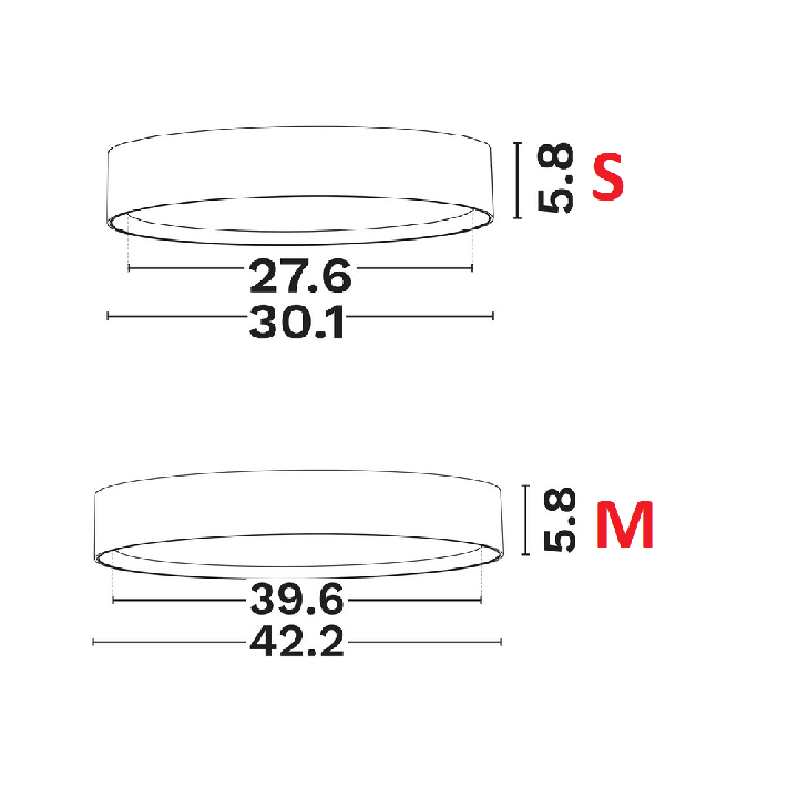LUCES EIBAR LE62445/6/7/8 lampa sufitowa LED CCT IP44 biała, czarna
