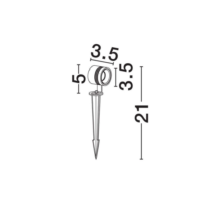 LUCES BELANOR LE62031/2/3/4 regulowana lampa ogrodowa wbijana LED IP65