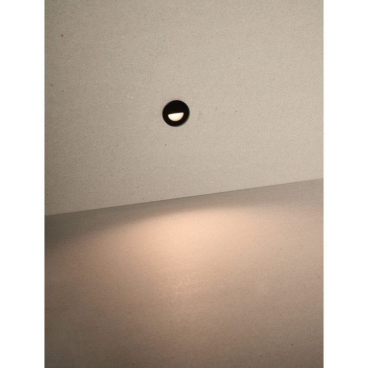LUCES GOMERA LE62505/6 okrągła oprawa schodowa LED 2700K biały, czarny