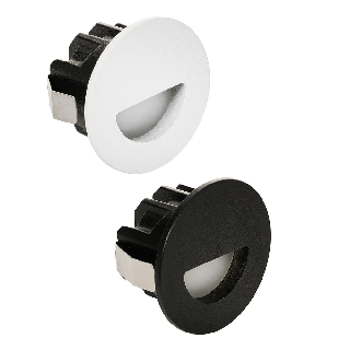 LUCES GOMERA LE62505/6 okrągła oprawa schodowa LED 2700K biały, czarny