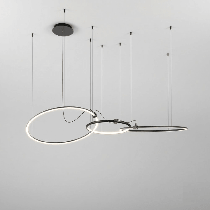 AQFORM BUCLO chain 59985 LED zwieszany 2700K/3000K 3 ringi, 8 kolor&oacute;w