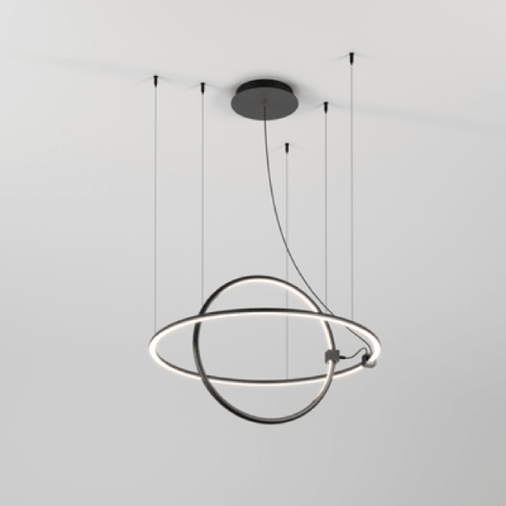 AQFORM BUCLO giro LED 59061 pendant lamp with two hanging rings