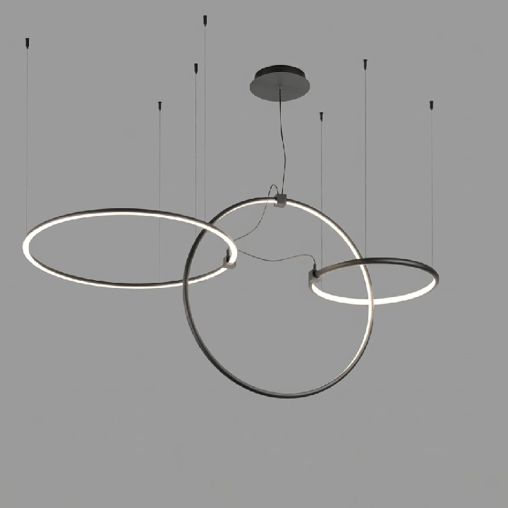 AQFORM BUCLO hoop LED zwieszany 59987 wiszące trzy koła-ringi