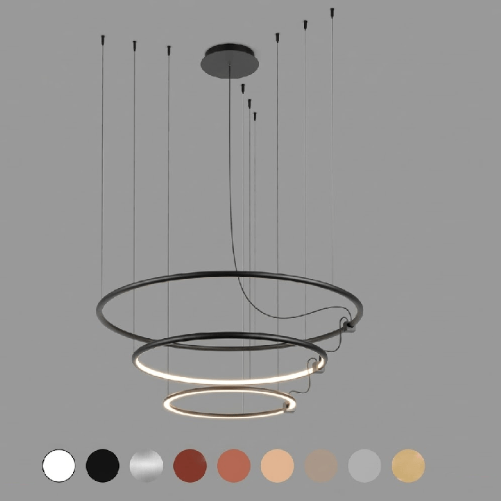 AQFORM BUCLO ripples 59987 LED cascading rings in 8 colors